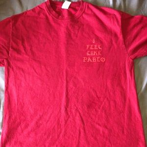 “I Feel Like Pablo” red tee